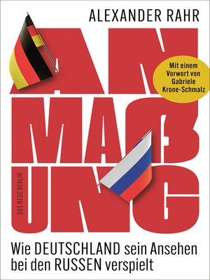 cover image of Anmaßung